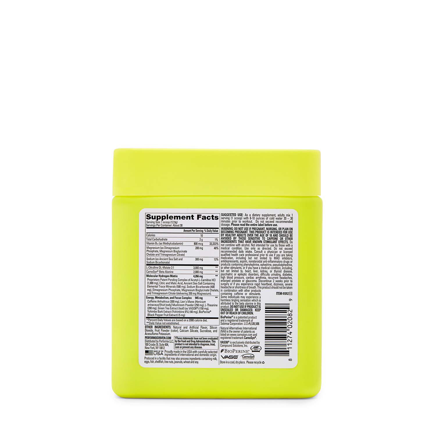 511538 Performix® Performix® SST PRE’s Molecular Hydrogen